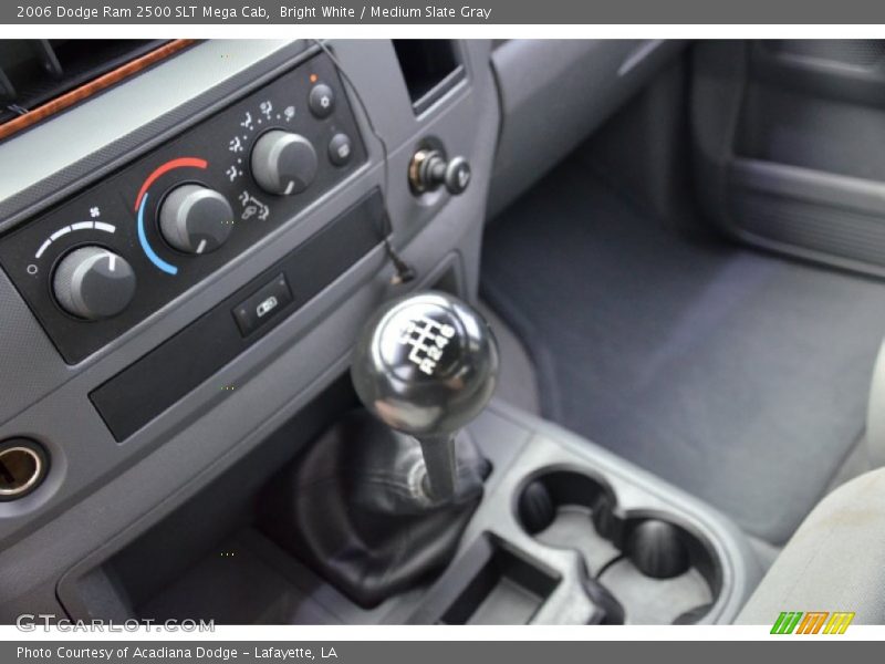 Bright White / Medium Slate Gray 2006 Dodge Ram 2500 SLT Mega Cab