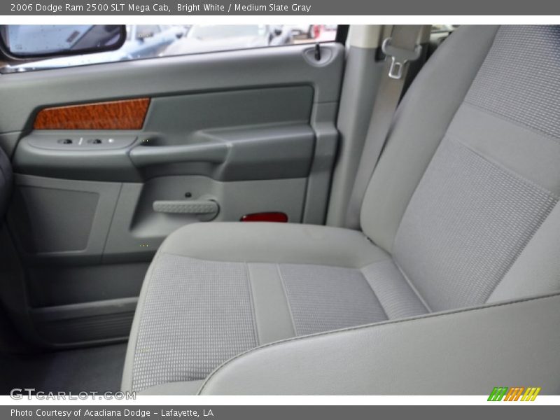 Bright White / Medium Slate Gray 2006 Dodge Ram 2500 SLT Mega Cab
