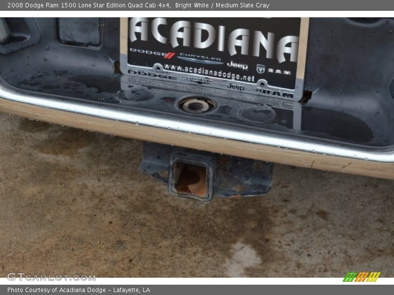Bright White / Medium Slate Gray 2008 Dodge Ram 1500 Lone Star Edition Quad Cab 4x4