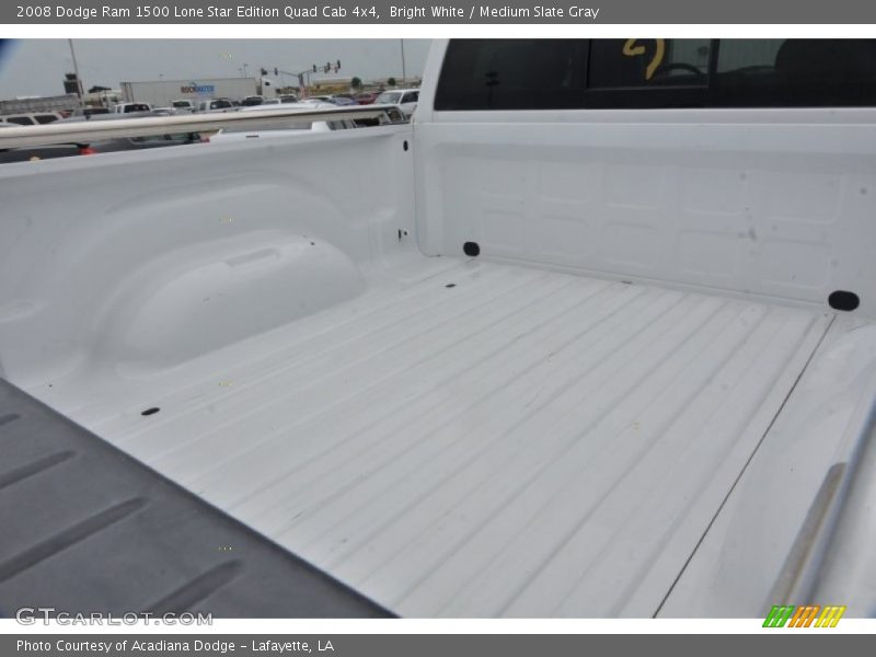 Bright White / Medium Slate Gray 2008 Dodge Ram 1500 Lone Star Edition Quad Cab 4x4