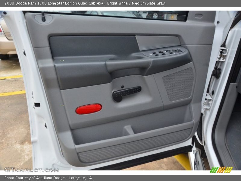 Bright White / Medium Slate Gray 2008 Dodge Ram 1500 Lone Star Edition Quad Cab 4x4