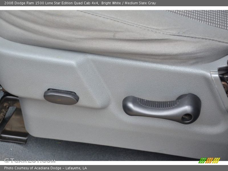 Bright White / Medium Slate Gray 2008 Dodge Ram 1500 Lone Star Edition Quad Cab 4x4