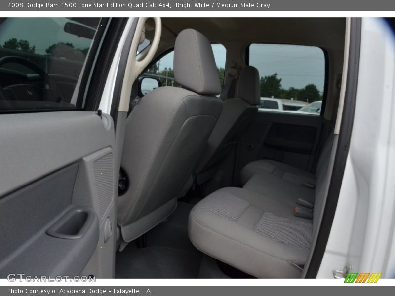 Bright White / Medium Slate Gray 2008 Dodge Ram 1500 Lone Star Edition Quad Cab 4x4