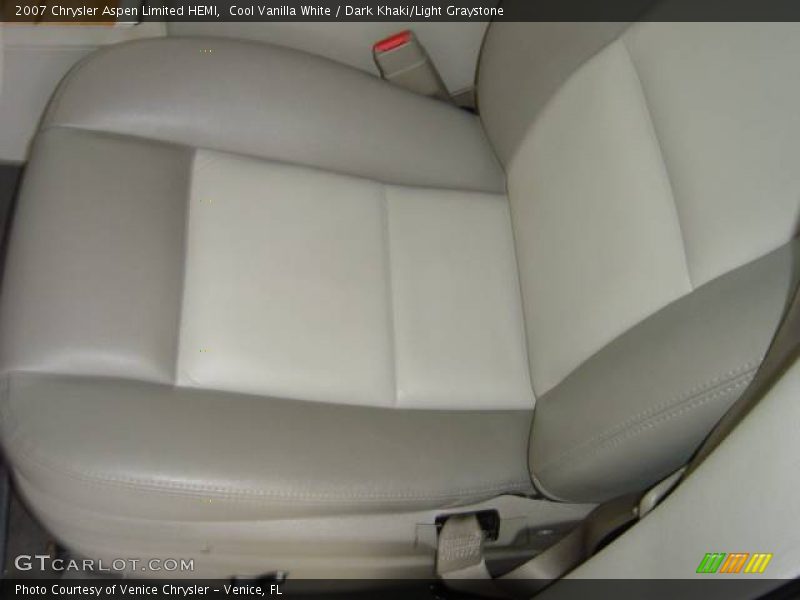 Cool Vanilla White / Dark Khaki/Light Graystone 2007 Chrysler Aspen Limited HEMI