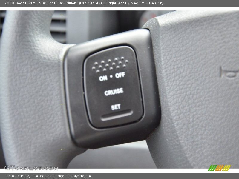 Bright White / Medium Slate Gray 2008 Dodge Ram 1500 Lone Star Edition Quad Cab 4x4