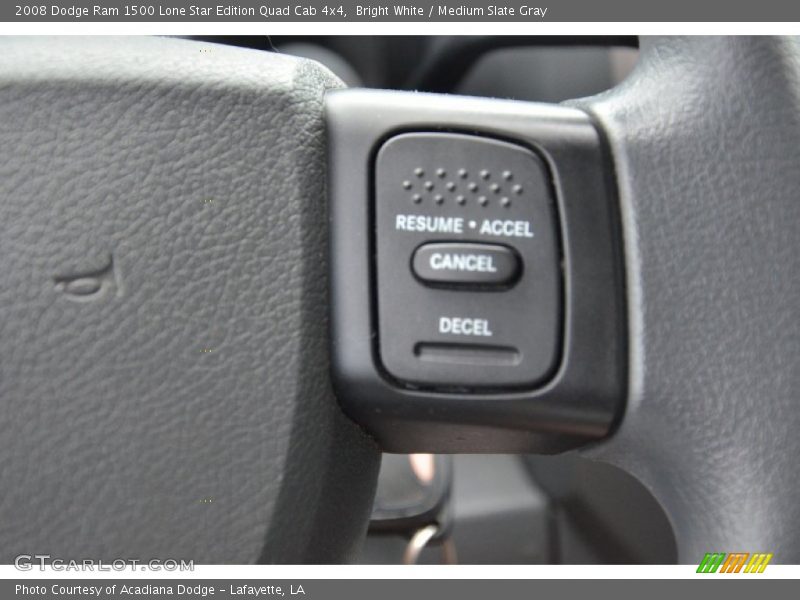 Bright White / Medium Slate Gray 2008 Dodge Ram 1500 Lone Star Edition Quad Cab 4x4