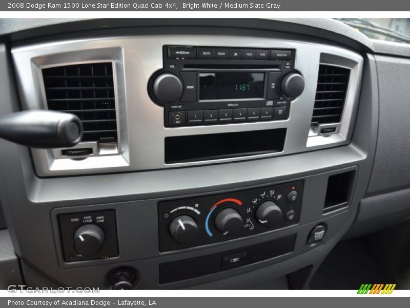 Bright White / Medium Slate Gray 2008 Dodge Ram 1500 Lone Star Edition Quad Cab 4x4