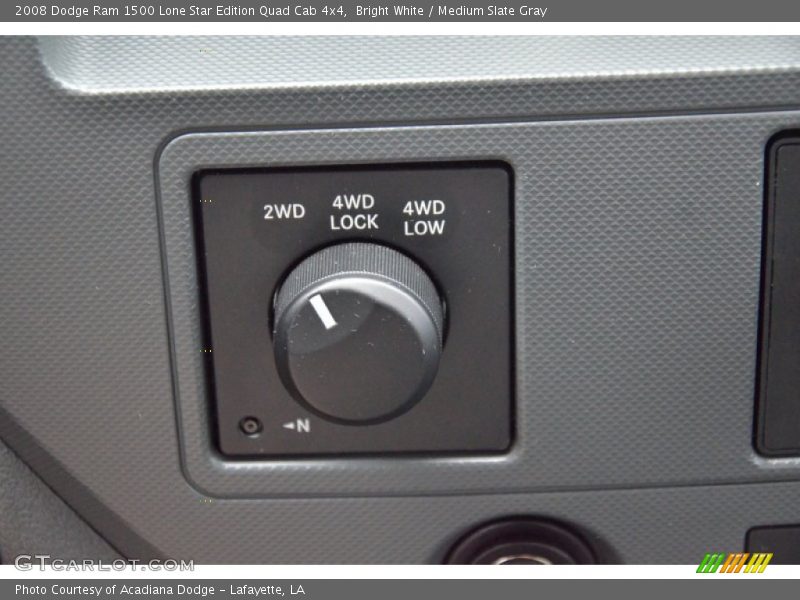 Bright White / Medium Slate Gray 2008 Dodge Ram 1500 Lone Star Edition Quad Cab 4x4