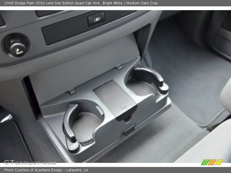 Bright White / Medium Slate Gray 2008 Dodge Ram 1500 Lone Star Edition Quad Cab 4x4