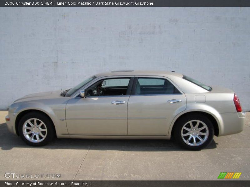 Linen Gold Metallic / Dark Slate Gray/Light Graystone 2006 Chrysler 300 C HEMI