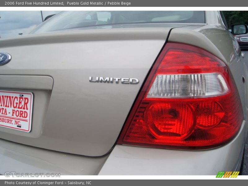 Pueblo Gold Metallic / Pebble Beige 2006 Ford Five Hundred Limited