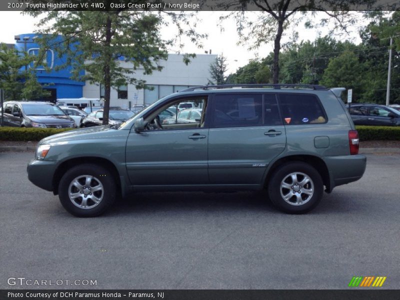 Oasis Green Pearl / Ivory Beige 2007 Toyota Highlander V6 4WD