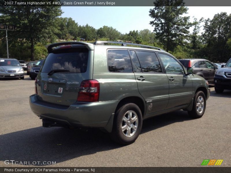 Oasis Green Pearl / Ivory Beige 2007 Toyota Highlander V6 4WD