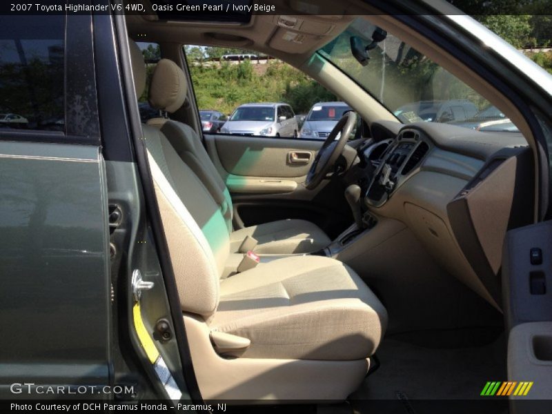 Oasis Green Pearl / Ivory Beige 2007 Toyota Highlander V6 4WD