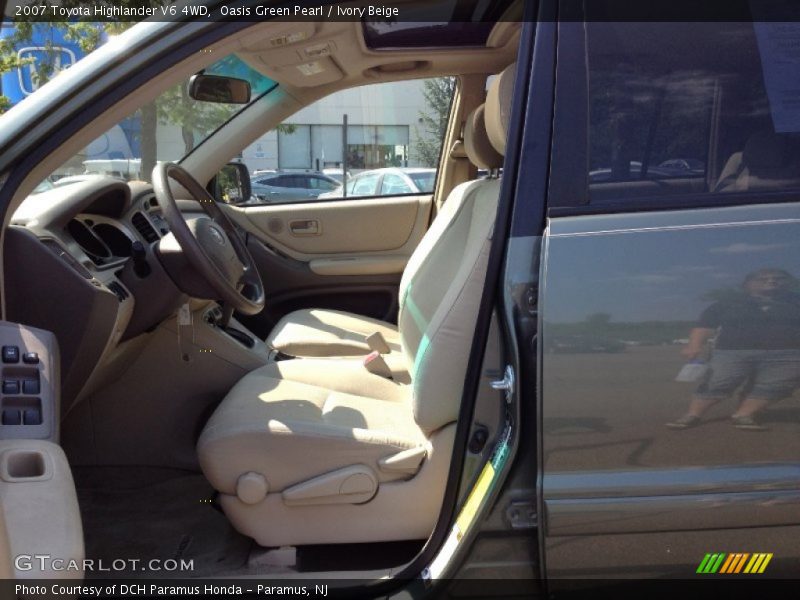 Oasis Green Pearl / Ivory Beige 2007 Toyota Highlander V6 4WD