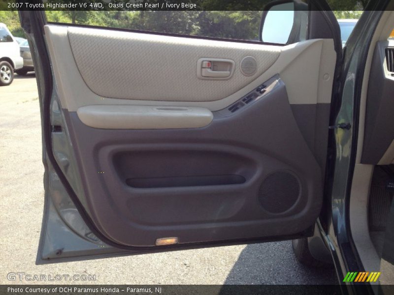 Oasis Green Pearl / Ivory Beige 2007 Toyota Highlander V6 4WD