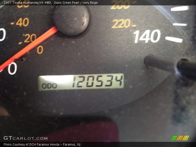 Oasis Green Pearl / Ivory Beige 2007 Toyota Highlander V6 4WD