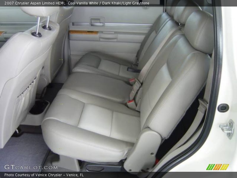 Cool Vanilla White / Dark Khaki/Light Graystone 2007 Chrysler Aspen Limited HEMI
