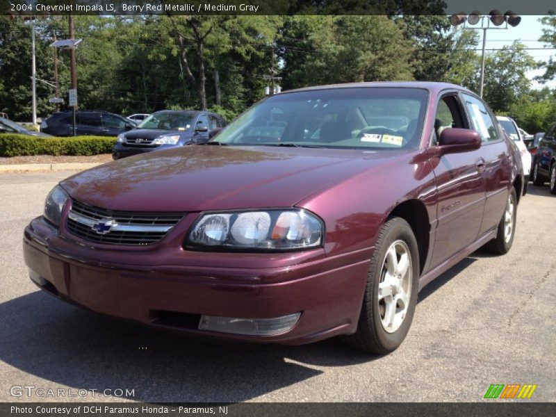 Berry Red Metallic / Medium Gray 2004 Chevrolet Impala LS