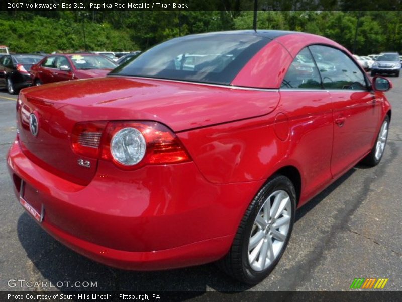 Paprika Red Metallic / Titan Black 2007 Volkswagen Eos 3.2