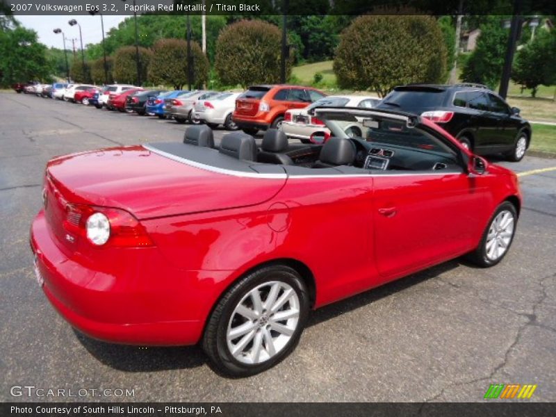 Paprika Red Metallic / Titan Black 2007 Volkswagen Eos 3.2