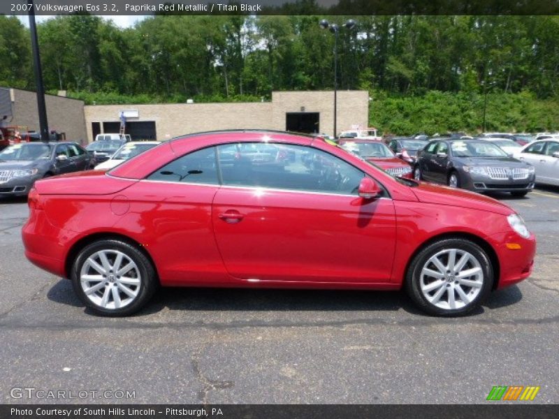 Paprika Red Metallic / Titan Black 2007 Volkswagen Eos 3.2