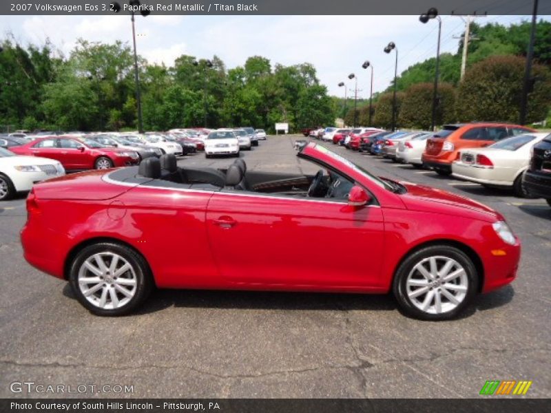 Paprika Red Metallic / Titan Black 2007 Volkswagen Eos 3.2
