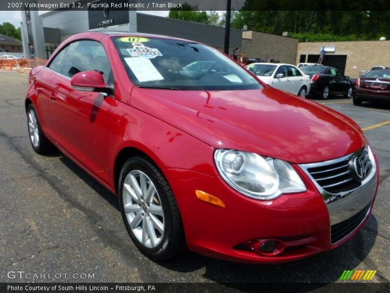 Paprika Red Metallic / Titan Black 2007 Volkswagen Eos 3.2