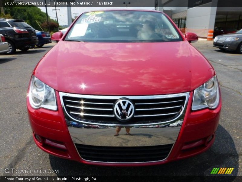 Paprika Red Metallic / Titan Black 2007 Volkswagen Eos 3.2