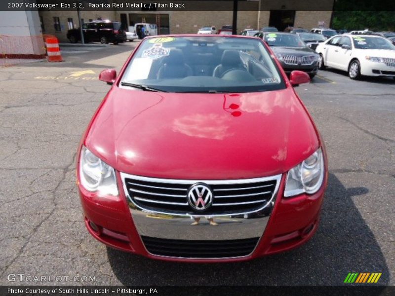 Paprika Red Metallic / Titan Black 2007 Volkswagen Eos 3.2
