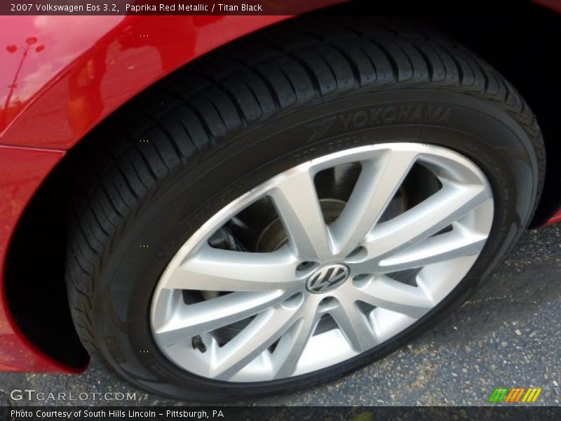 Paprika Red Metallic / Titan Black 2007 Volkswagen Eos 3.2