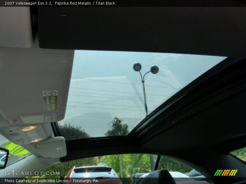 Paprika Red Metallic / Titan Black 2007 Volkswagen Eos 3.2