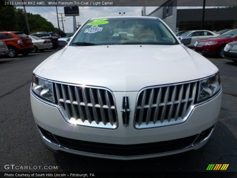 White Platinum Tri-Coat / Light Camel 2011 Lincoln MKZ AWD