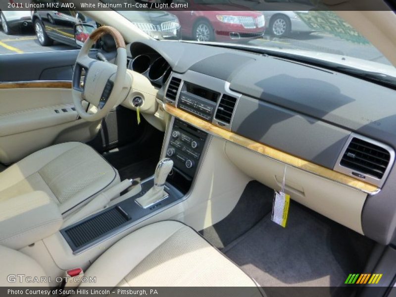 White Platinum Tri-Coat / Light Camel 2011 Lincoln MKZ AWD