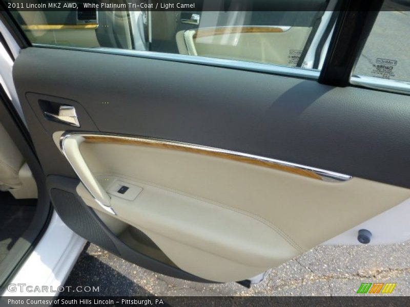 White Platinum Tri-Coat / Light Camel 2011 Lincoln MKZ AWD