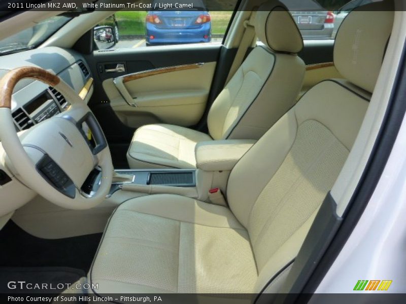 White Platinum Tri-Coat / Light Camel 2011 Lincoln MKZ AWD