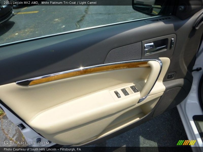 White Platinum Tri-Coat / Light Camel 2011 Lincoln MKZ AWD