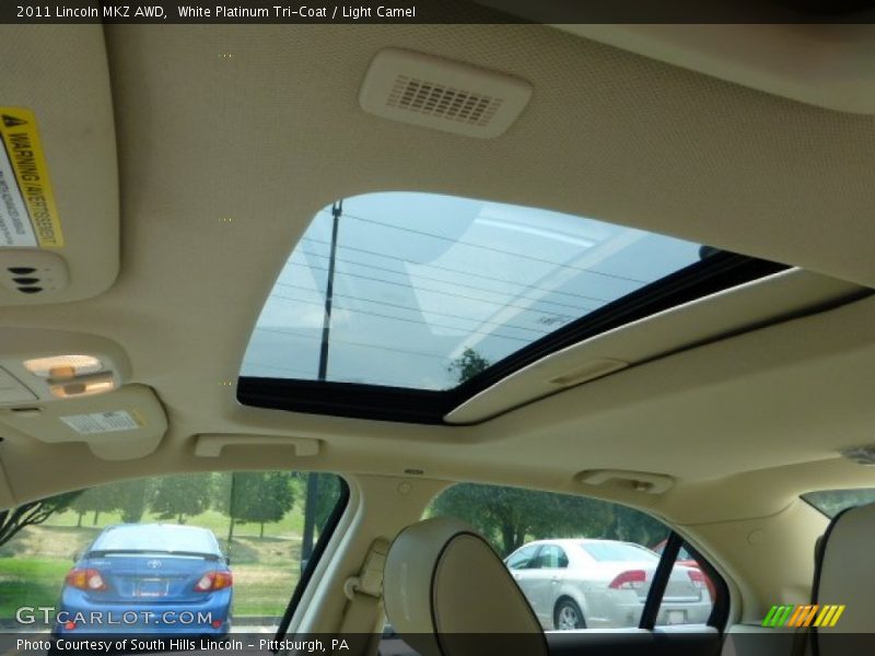 White Platinum Tri-Coat / Light Camel 2011 Lincoln MKZ AWD