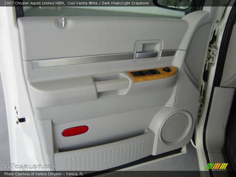 Cool Vanilla White / Dark Khaki/Light Graystone 2007 Chrysler Aspen Limited HEMI