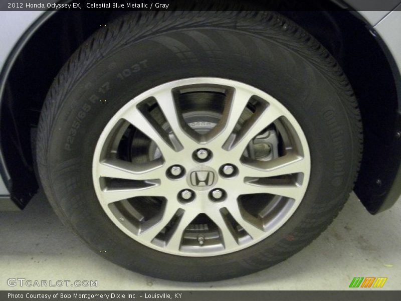 Celestial Blue Metallic / Gray 2012 Honda Odyssey EX