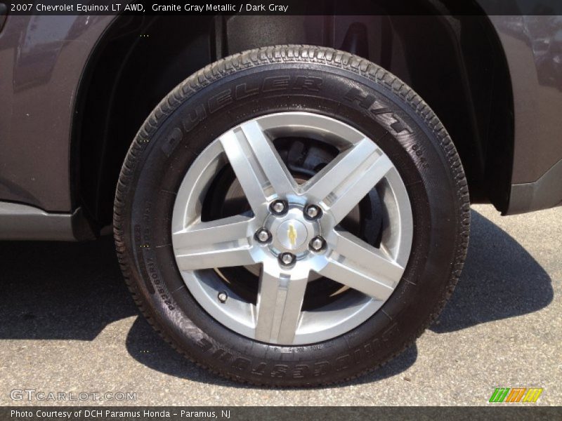 Granite Gray Metallic / Dark Gray 2007 Chevrolet Equinox LT AWD