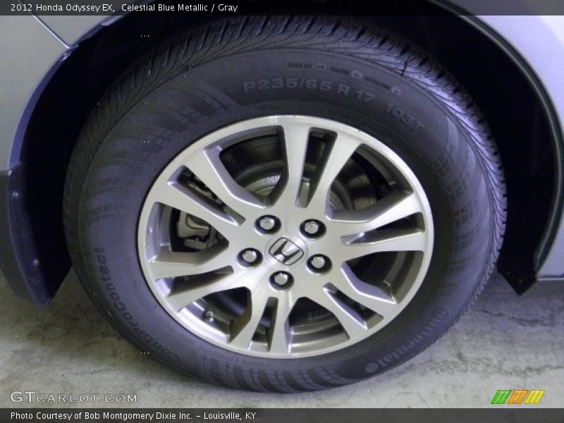 Celestial Blue Metallic / Gray 2012 Honda Odyssey EX