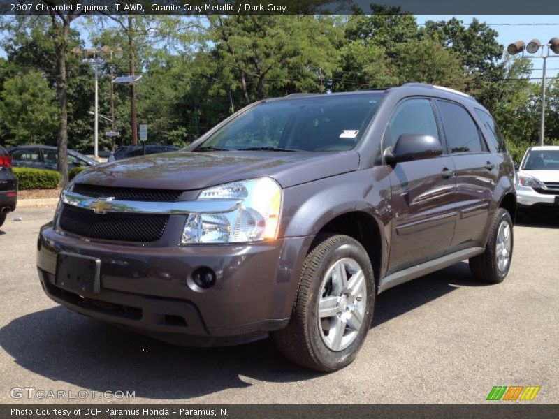 Granite Gray Metallic / Dark Gray 2007 Chevrolet Equinox LT AWD