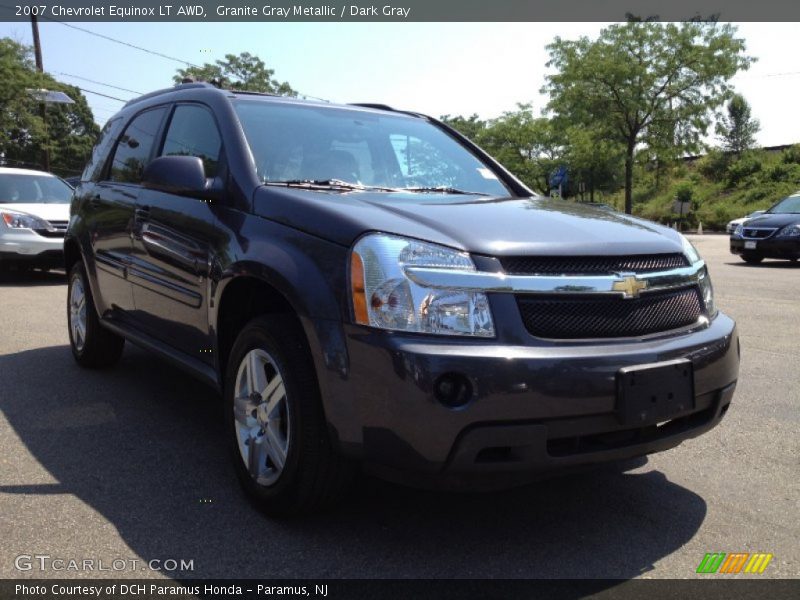 Granite Gray Metallic / Dark Gray 2007 Chevrolet Equinox LT AWD