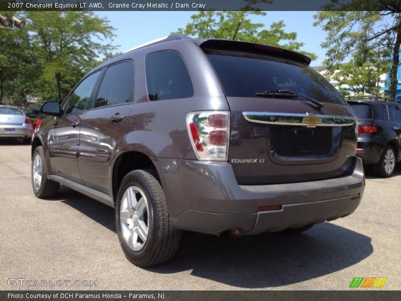 Granite Gray Metallic / Dark Gray 2007 Chevrolet Equinox LT AWD