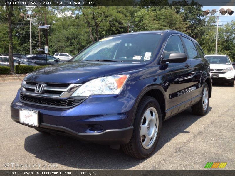 Royal Blue Pearl / Black 2010 Honda CR-V LX AWD