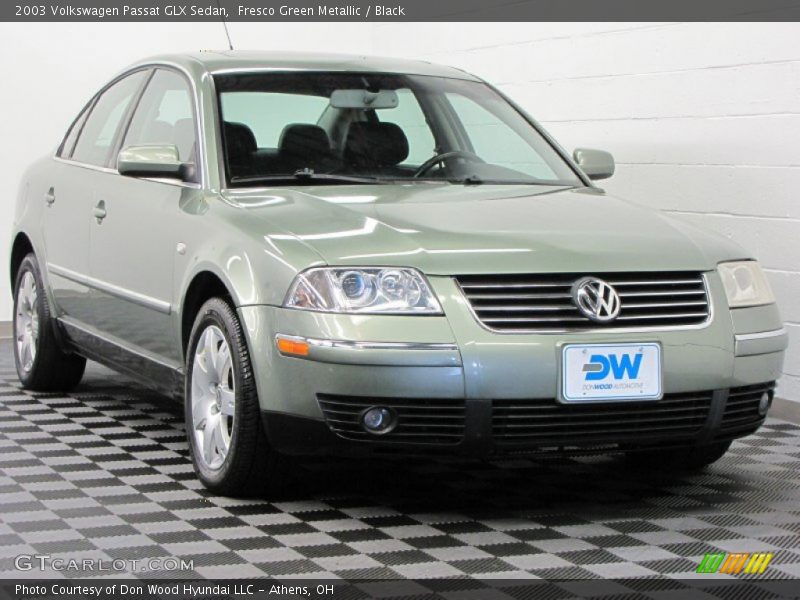 Fresco Green Metallic / Black 2003 Volkswagen Passat GLX Sedan