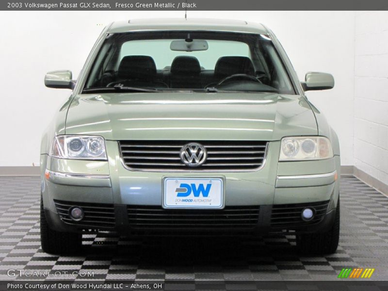 Fresco Green Metallic / Black 2003 Volkswagen Passat GLX Sedan