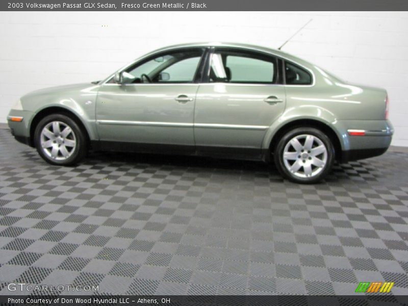 Fresco Green Metallic / Black 2003 Volkswagen Passat GLX Sedan