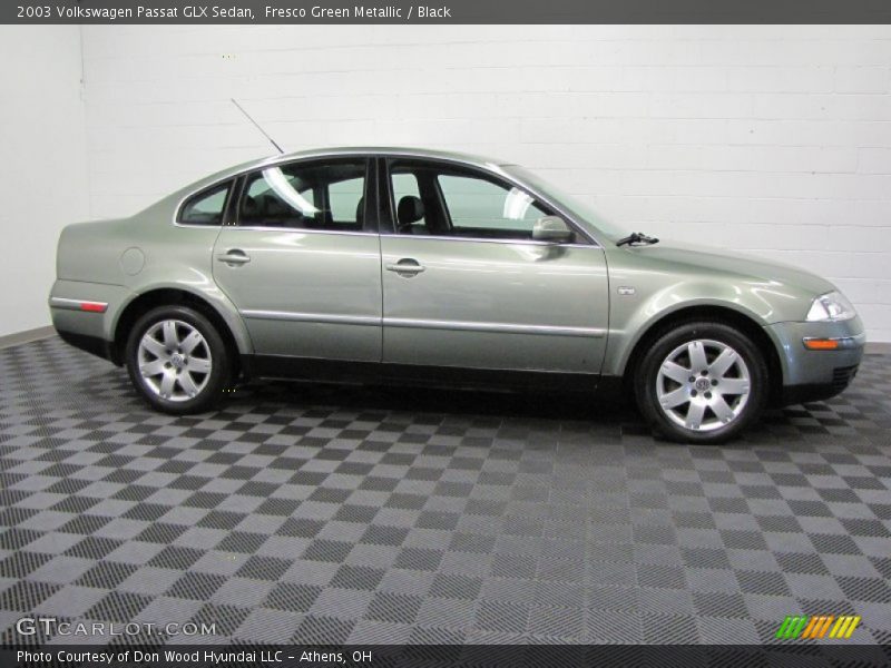 Fresco Green Metallic / Black 2003 Volkswagen Passat GLX Sedan